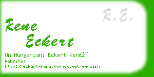 rene eckert business card
